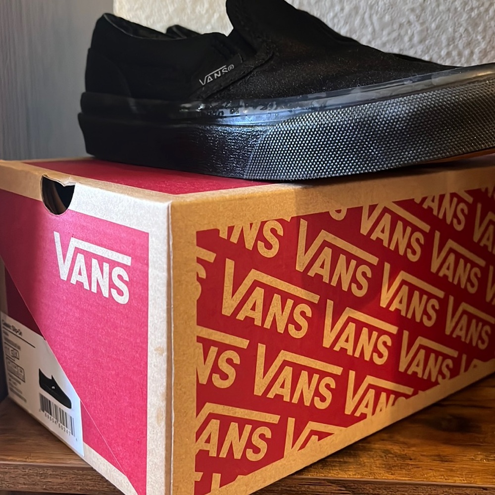 Vans Kids Slip-On black/black 11.5 Toddler